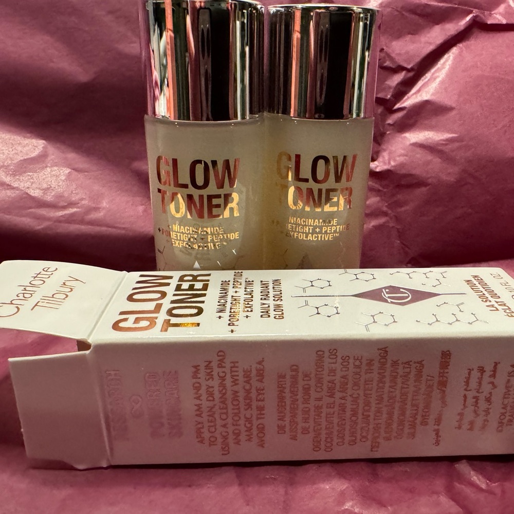 2 travel size Charlotte tilbury glow toners